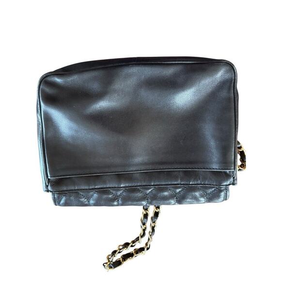 VTG Moschino Crossbody heart shape quilted lambskin Gold chain strap purse SOFT - Picture 14 of 16